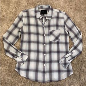Rails Lightweight Cotton Plaid Button Up Shirt